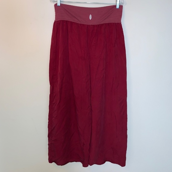 Free People Movement Chica Lyrical Flow Pant Berry L - Picture 3 of 15